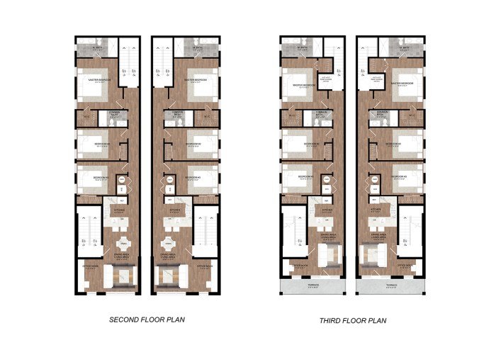Ideal home layout for a family with three children and pets