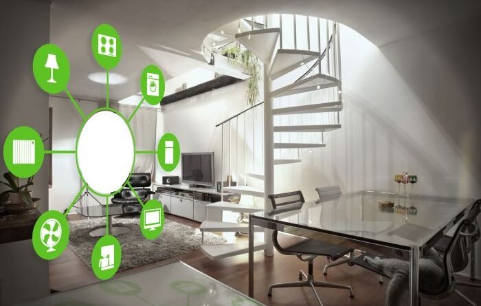 Incorporate smart home technology into a modern home design