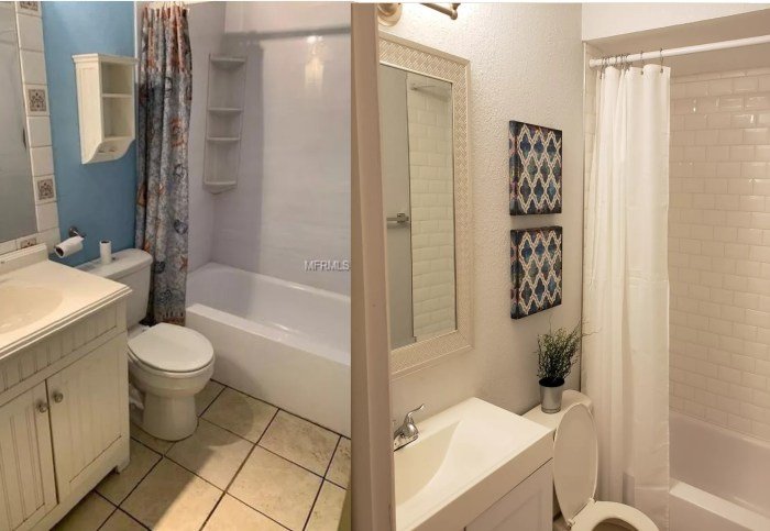 Renovate mirrors houseaffection tub plumbing lookalike upgrades materials Budget bathroom renovation smart choices