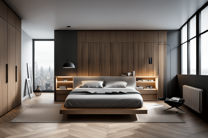 Efficient storage solutions for a modern home design with limited budget
