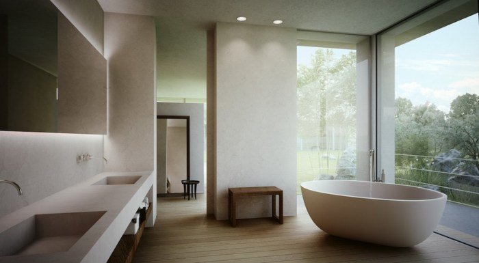 Luxury master bathroom retreat design