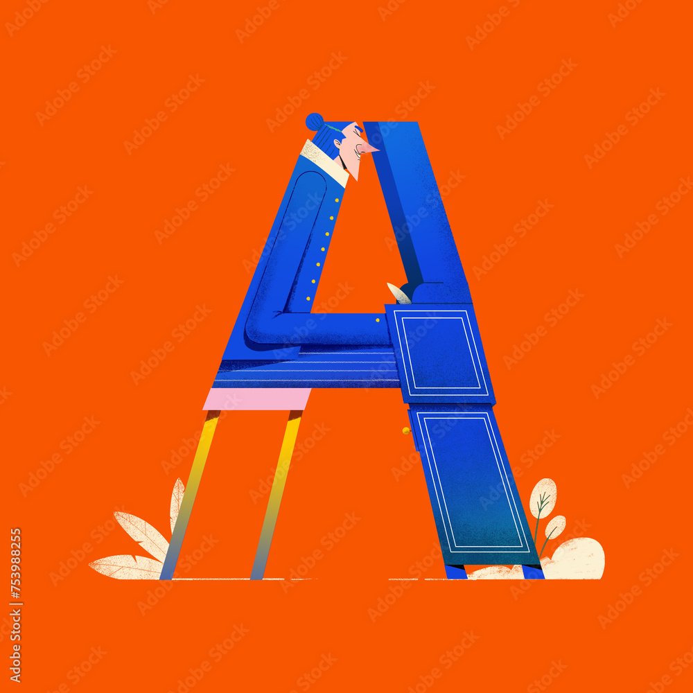 A Modern Take on the Letter A: An Illustration of a Man at His Desk ... A/B Testing Content using CRM Audience Segmentation